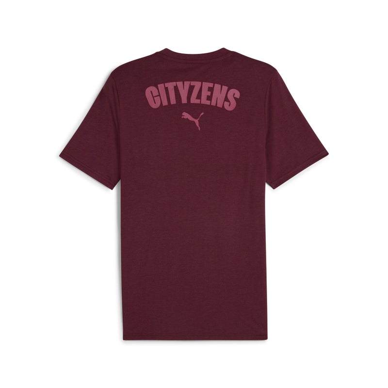 PUMA Manchester City Casuals Mens Red T-Shirt - Image 5